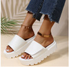 Toe Round fairy Exorcism sandals  Foreign trade Large Thick with 2022 Summer and Korean muffin