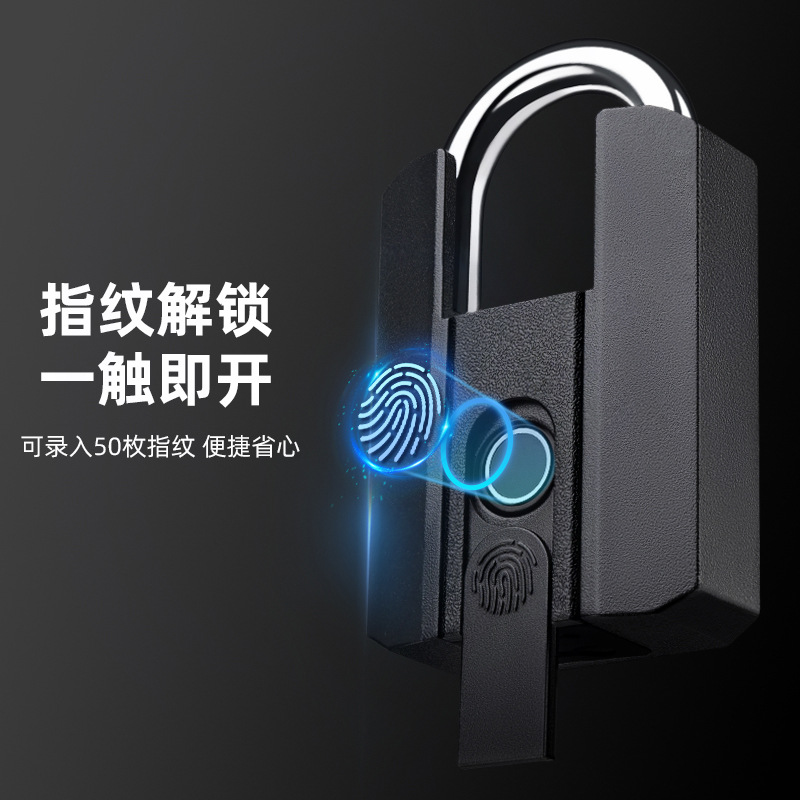 TTlock inteligente huella dactilar candado impermeable almacén dormitorio armario candado antirrobo huella dactilar con llave remoto graffiti
