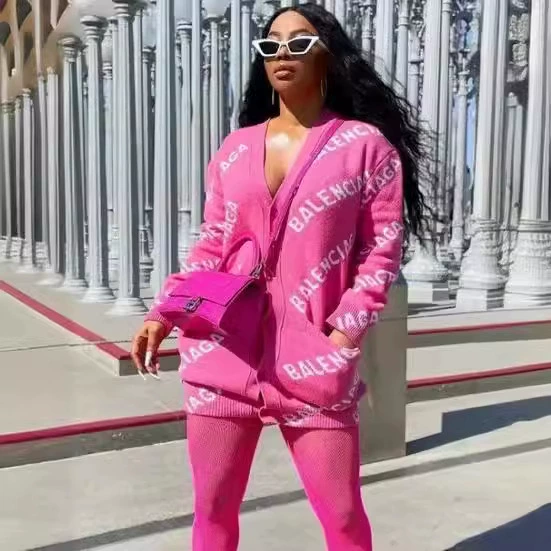 FC1251 кардиган с пуговицами и принтом в виде букв, модная брендовая шерстяная флисовая куртка