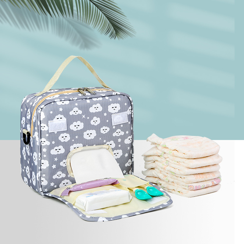 기저귀 가방, 아기 기저귀, 엄마와 아기 수납 가방, 휴대용 기저귀 가방, 기저귀 가방, 싱글 숄더 맘 가방, 건식 및 습식 분리