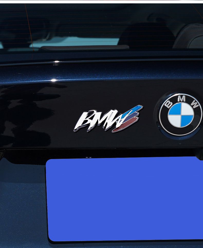 Suitable for BMW fender side emblems, BMW logo, M logo, scratch-resistant car stickers, modified metal car emblems, rear tail emblems