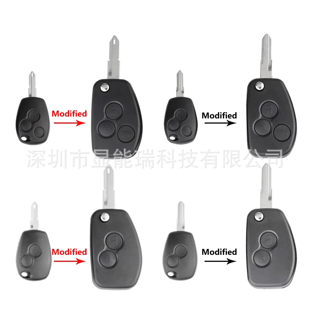 Modified folding car keys