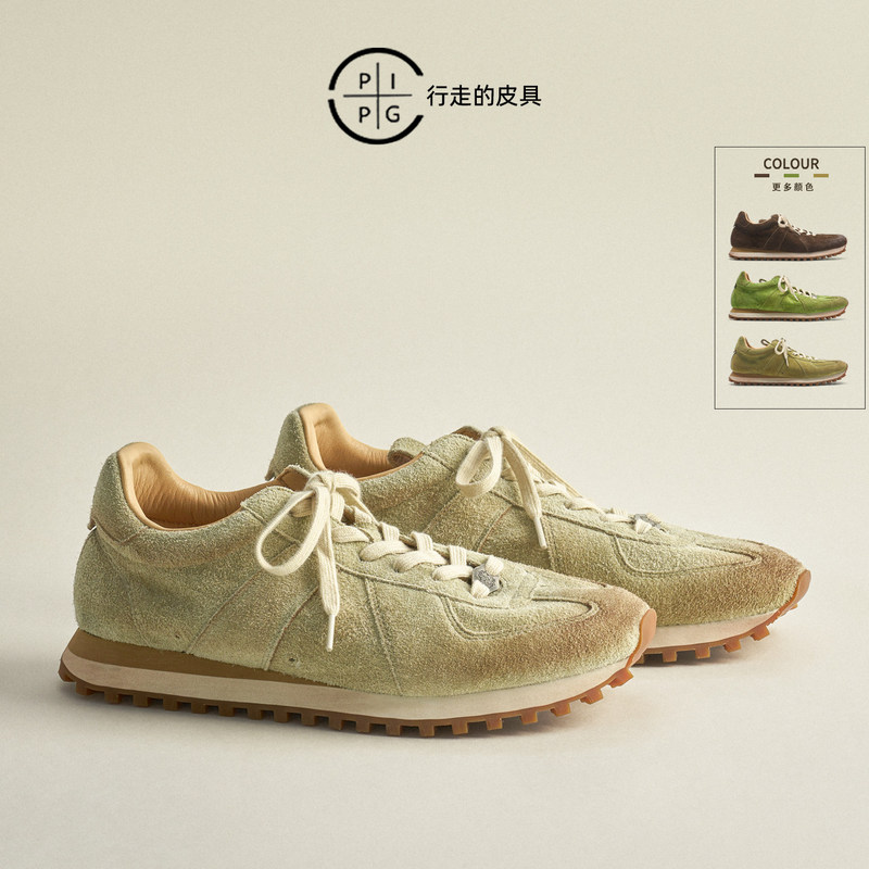 PIPG retro distressed suede men's sneakers, lightweight, breathable, comfortable, versatile casual sports shoes PIPG retro distressed suede men's sneakers, lightweight, breathable, comfortable, versatile casual sports shoes
