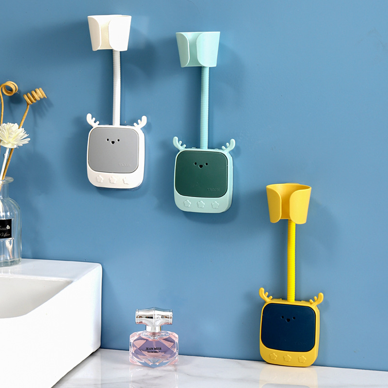 Secador de pelo rack Punch-free baño montado en la pared de almacenamiento de rack peluquería secador de pelo eléctrico secador de pelo multifuncional secador de pelo rack de almacenamiento