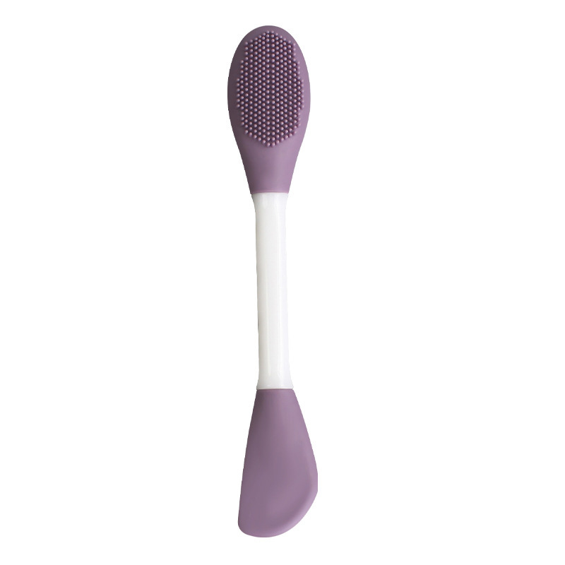 Pincel de Silicona para Mascarilla 17.3cm Silicona Doble Cabezal para Limpieza Facial image 7
