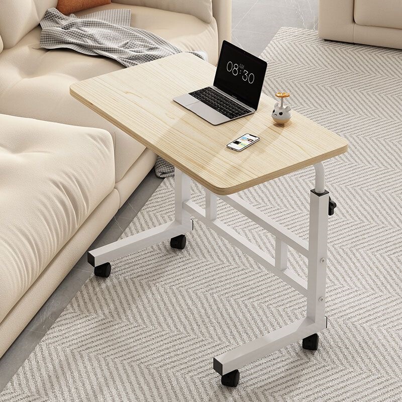 Home Office Desk, Movable Height-Adjustable Desk, Bedroom Writing and Study Computer Desk
