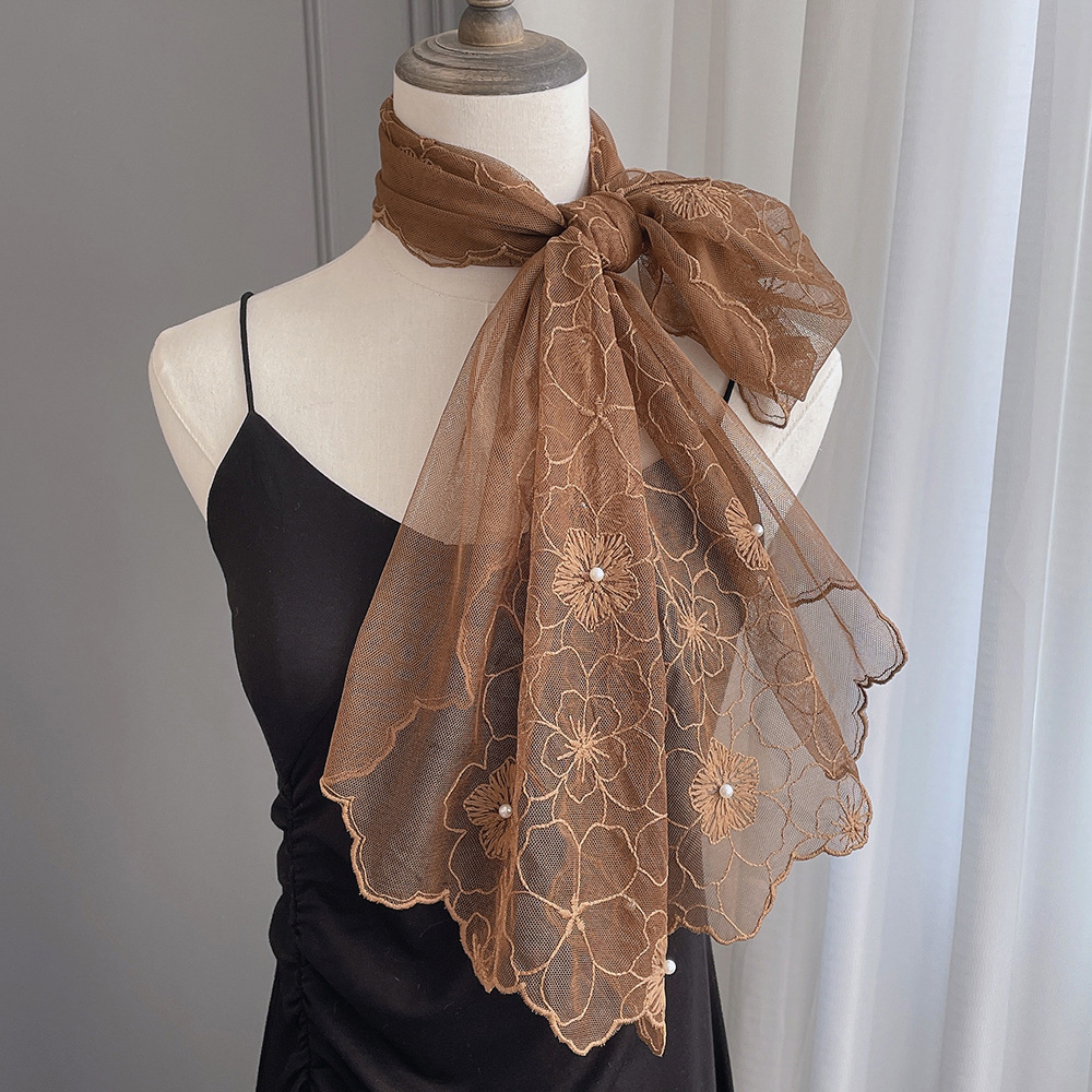 Quality cute elegant retro neckerchief pearl