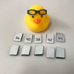 B brand digital code size label clothing size 44 size 34 size clothing size label BAL collar label hang tag white size label