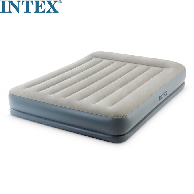 INTEX 64118 built-in electric pump double large inflatable mattress adult air mattress thickened