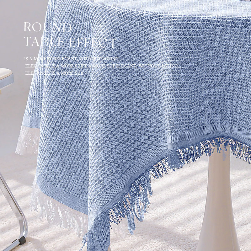 Fotografía Fondo paño azul ins fotografía decorativa colgando puesto comida mantel apoyos paño blanco postre paño de picnic