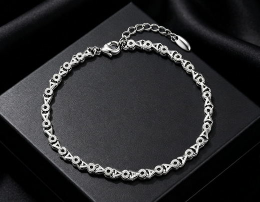Xuping Europa y los Estados Unidos de moda transfronteriza simplista ins brazalete de aleación de cobre geométrica redonda pequeña pulsera de azúcar al por mayor mujeres