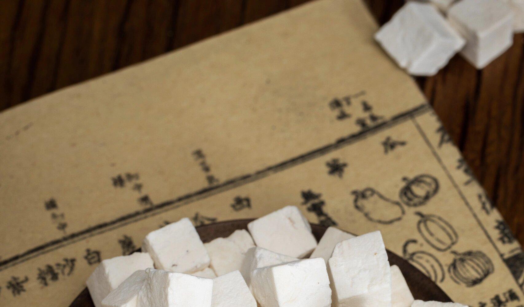 Fu Ling Poria Cubes 500g Dried Bai Fu Ling for Soup and Decoction Natural Sun Dried in use