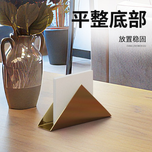 Napkin Holder, Paper Towel Holder, Vertical Square Napkin Stand, Triangular Paper Dispenser, Commercial Use for Cafes and Hotels