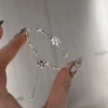 Silver elastic bracelet
