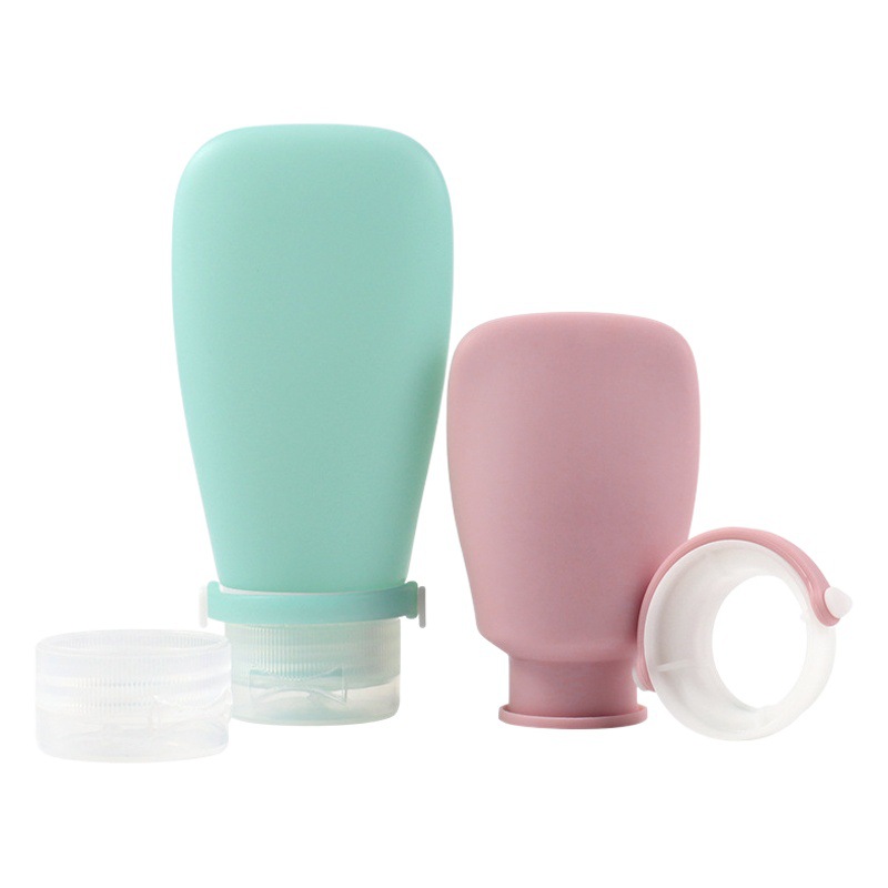 Travel Silicone Refillable Bottles, Fan-Shaped Storage Bottles, Lotion, Shampoo, Shower Gel, Portable Squeeze Bottles, Customizable