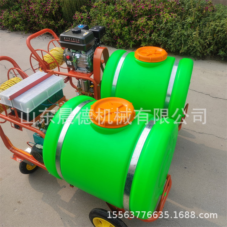 手推拉管式蔬菜打药机 充电式160L喷雾器玉米小麦喷药机