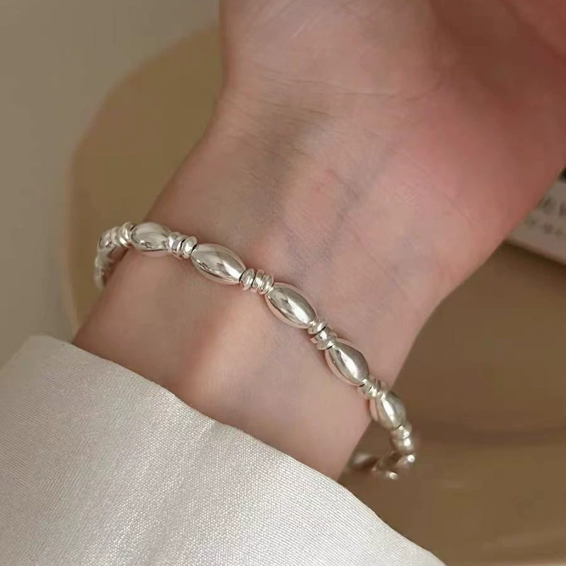 Round Zircon Bracelet Beads, 925 Silver Sample, Simple Elegant Charm (Multiple Codes)