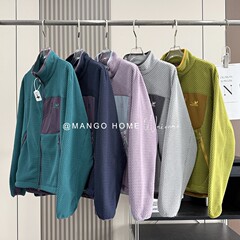 秋冬情侣新款贴袋打底衫/巴塔波浪绒保暖外套  9201