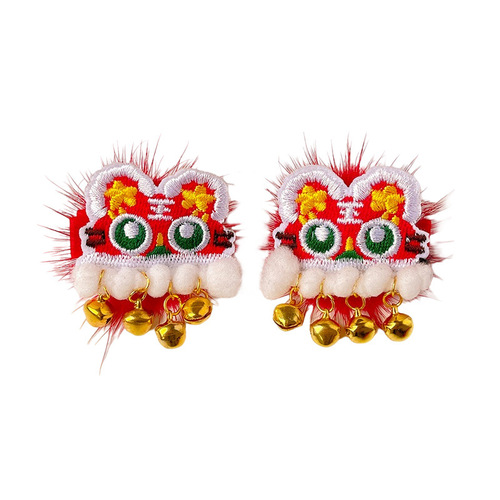  Tiger Year Headwear Children's New Year Hairpin Baby Tiger Hair Accessories Chinese Style Girls' New Year's Greeting Card Girls