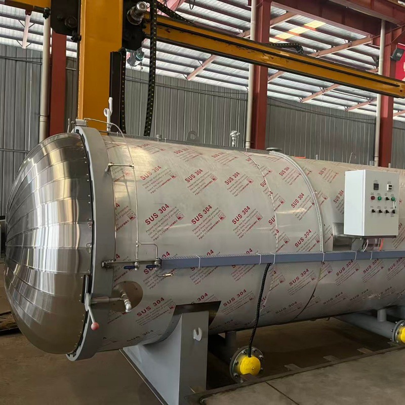 圆形杏鲍菇灭菌设备赤松茸食用菌灭菌器金针菇菌包灭菌锅