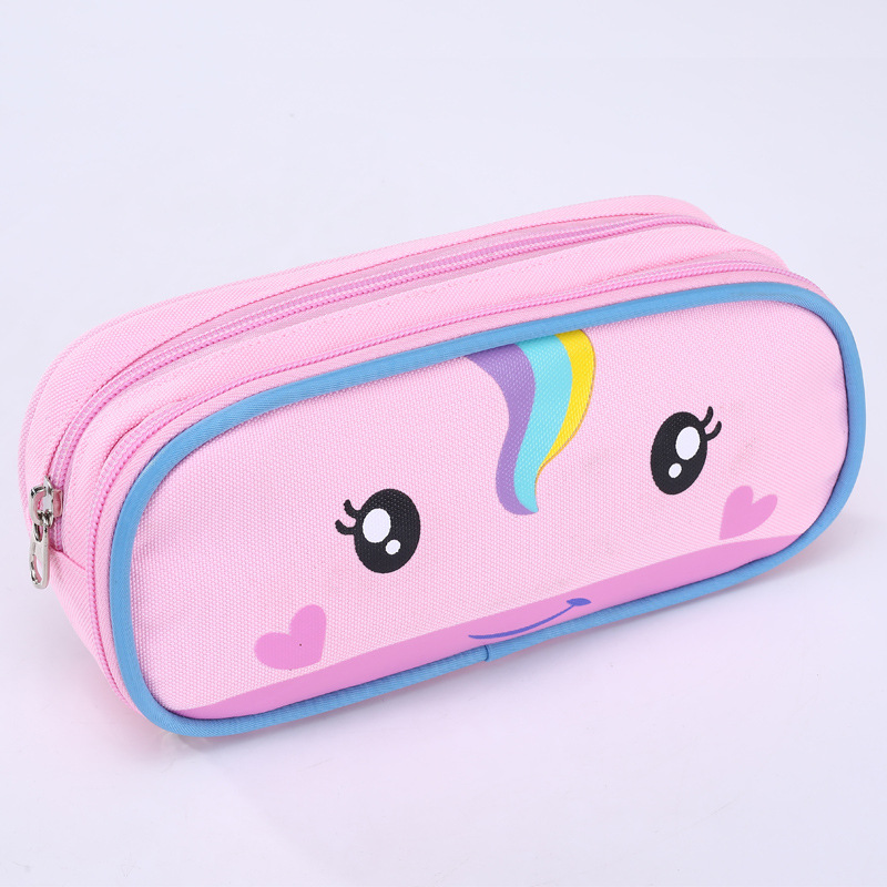 Bolsa de estudio portátil para estudiantes de primaria niñas niños aprendizaje extracurricular doble uso 1 - 3 - 6 grado dibujos animados