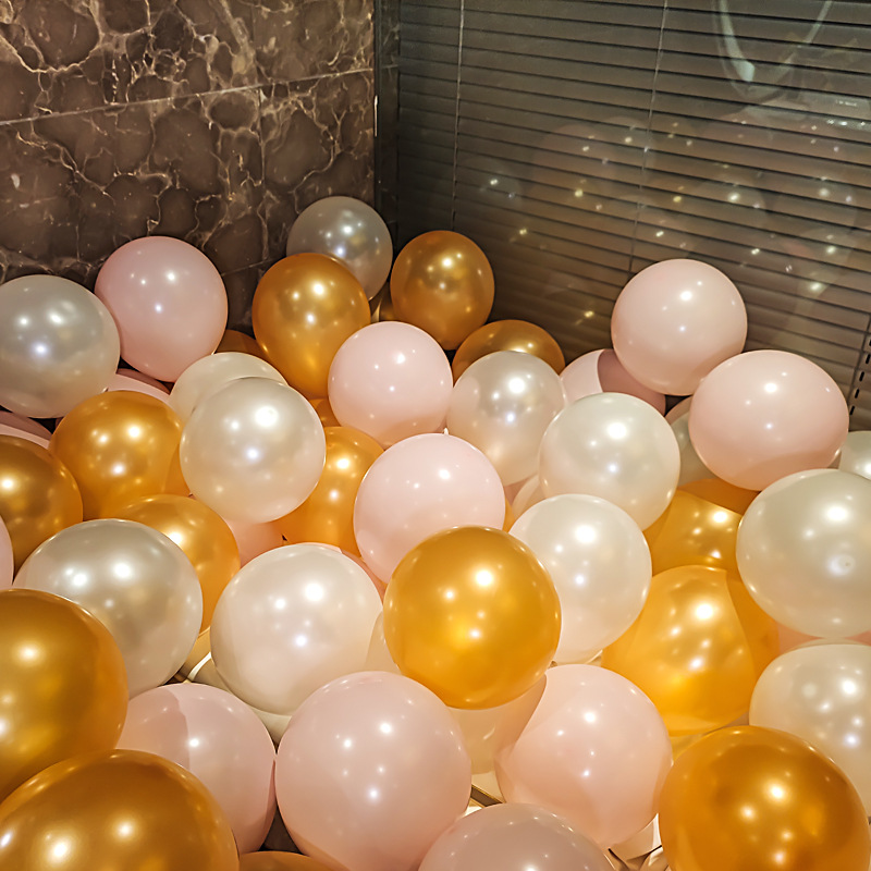 Thickened Explosion-Proof Pearlescent Balloons for Wedding, Birthday Decoration, Scene Layout, Children's Colorful Graduation Balloons