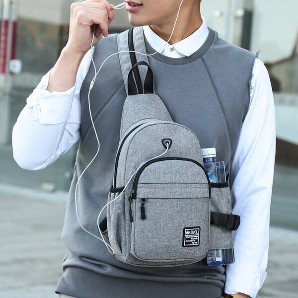 Nylon backpack for men and women