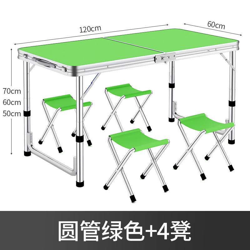 Puesto de mercado nocturno, mesa pequeña plegable rectangular portátil, mesa de comedor para el hogar simple, mesa plegable para exteriores