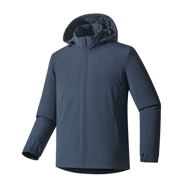 New cotton-padded jacket for men and women, autumn and winter cotton jacket with hood, warm and casual outerwear