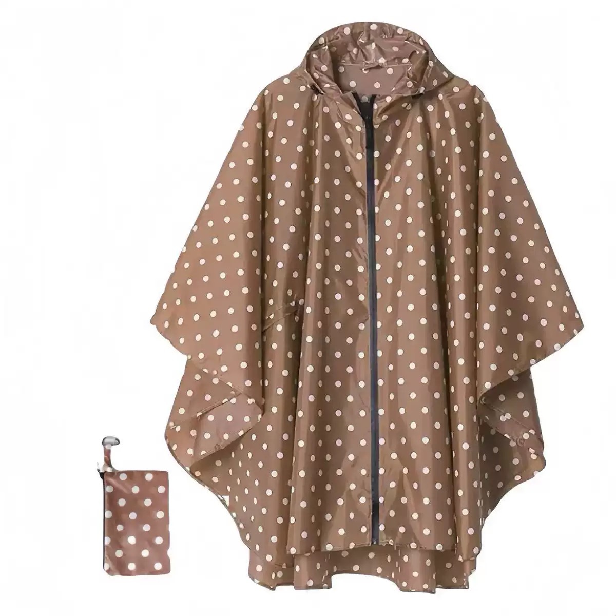 Poncho Impermeable con Cierre Tipo Capa de PU, a Prueba de Lluvias Torrenciales, para Ciclismo