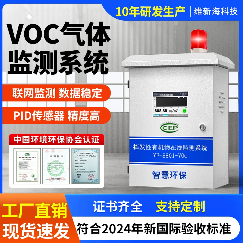 Окрашенная комната VOC газовый детектор завода летучих летучих выхлопных газов VOC токсичен и вреден онлайн система мониторинга