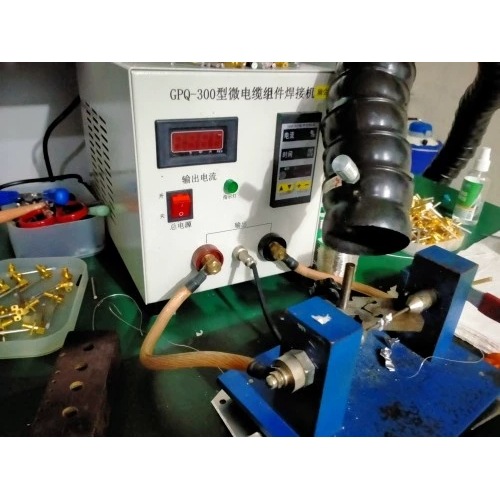 射频同轴链接器电缆组件大功率电阻钎点焊接机GPQ-300