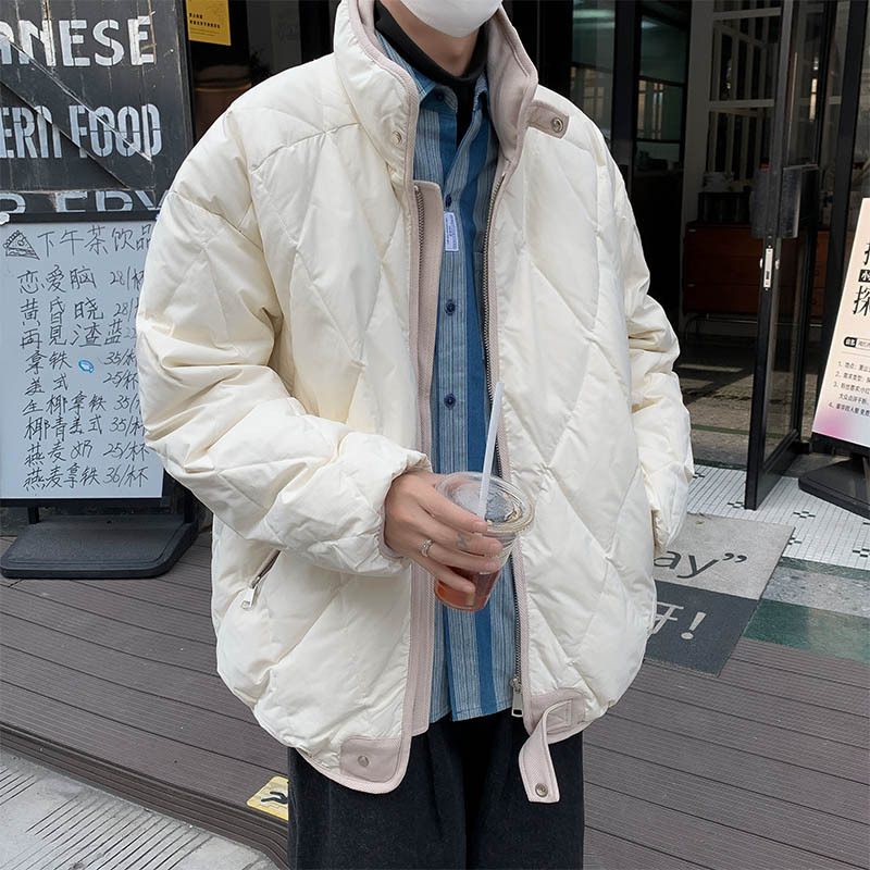 Sports Japanese retro keep warm winter men's down jacket for leisure