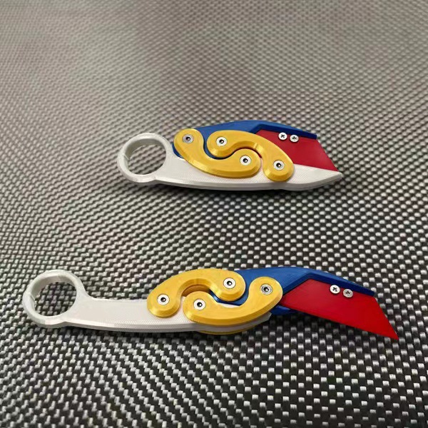 Cuchillo de garra de gravedad 3D cuchillo de demonio Cuchillo de garra CSGO Cuchillo de rábano pequeño salto recto velocidad empuje juguete de descompresión Cuchillo de mariposa gigante de gran tamaño image 9
