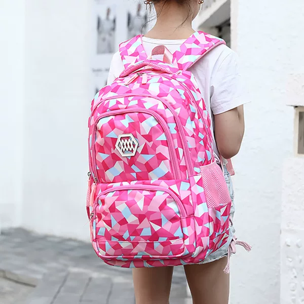 Schoolbag Primary School Students Grade 3-6 Backpack Reduced Weight Simple Korean Style Children Junior High School Students Female Large Capacity Backpack