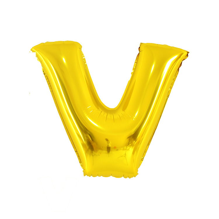 32 pulgadas 40 pulgadas 16 pulgadas inglés carta globo de aluminio fiesta de cumpleaños decoración de la boda papel de aluminio globo escena diseño