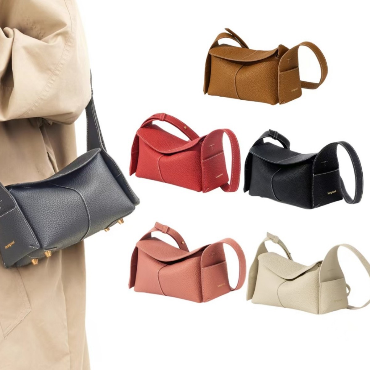 [in Stock] Yamashita Song Song Song Eaves Bag Mini Hanging Ear Series Commuter Crossbody Hobo Bag Single Shoulder