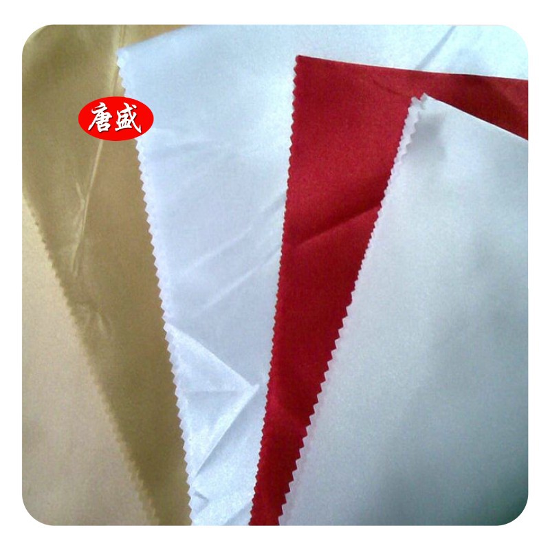 再生PET涤纶色丁面料 RPET有光色丁时装面料 量大从优 大货可供TC