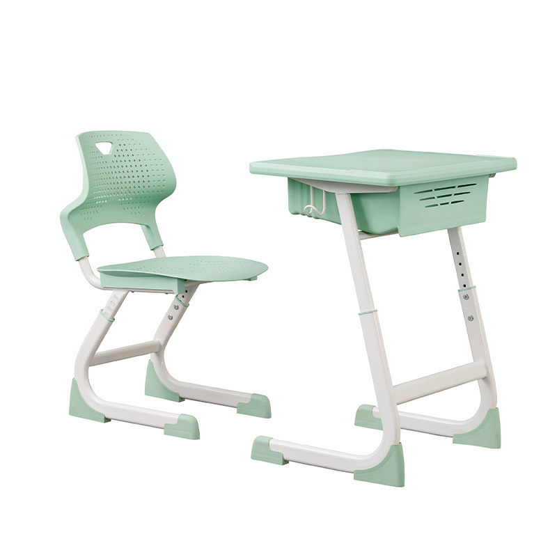 Mesa y silla individual para estudiantes (primaria/secundaria), altura ajustable con tubo, fabricante para escuelas o centros de tutoría image 19