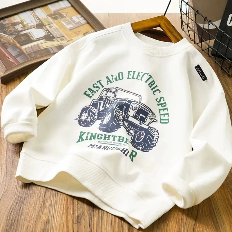 Children's cartoon spring sweatshirt for boys for leisure for elementary school students, children's clothing, trend of season