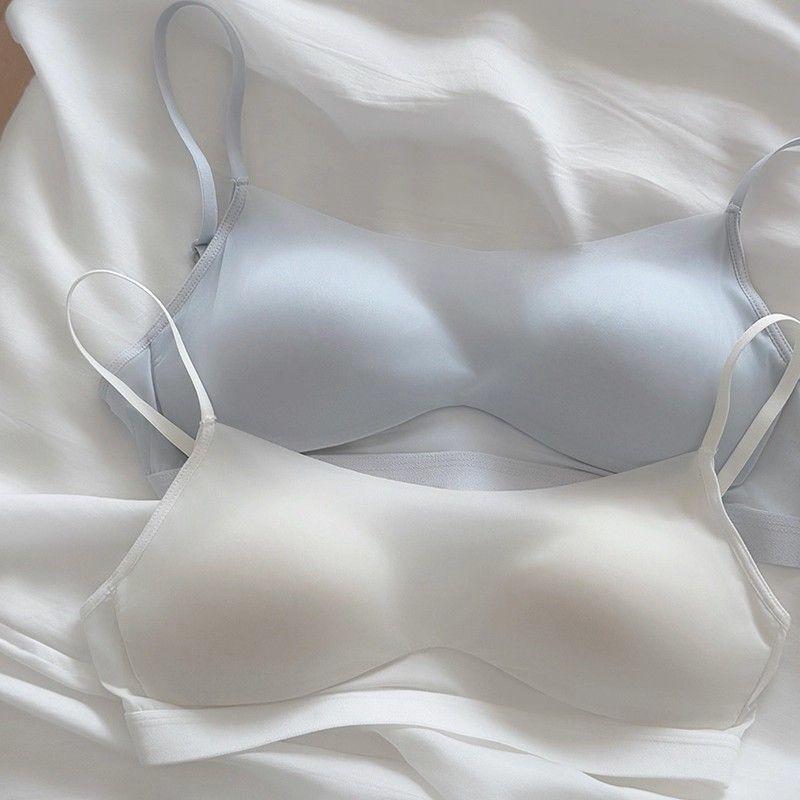 Thin Mask Gauze Cool Intimates for Women with Small Breasts, Seamless, High-End, Light, Breathable and Beautiful Back Bra New Style