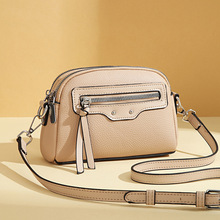 夏天包包女式2025新款高级感小众多层拉链小挎包轻便手机包手拿包