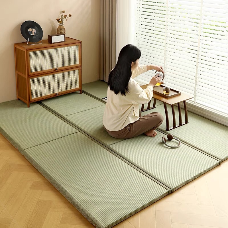 日本式草畳マットココナツブラウン天然草畳マットレス電気加熱踏米マットオンドル|undefined