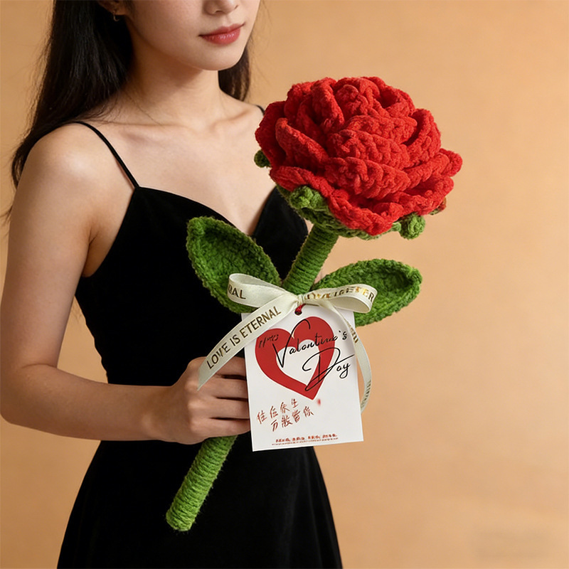 Valentine's Day Gift, Giant Rose Flower Bouquet, Handmade Bouquet for Girlfriend, Lover, Rose Flower, Creative Valentine's Day Gift