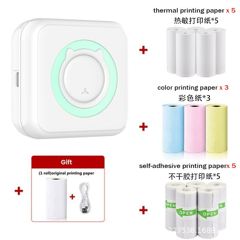Mini Handheld Printer C15, Bluetooth thermal mobile printer, compact portable
