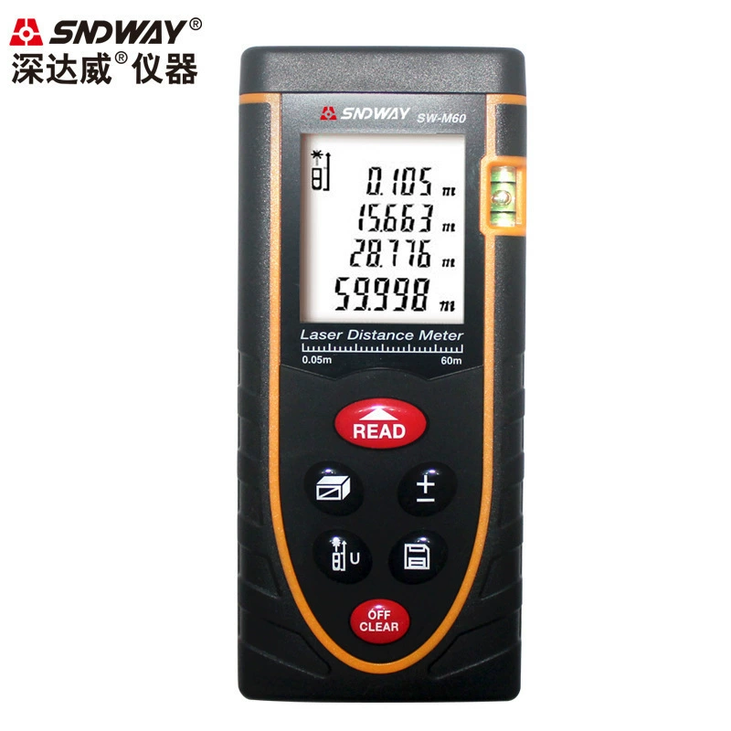 SNDWAY/Shenwei SW-M60 электронная линейка 60 м лазерный дальномер электронный измеритель площади