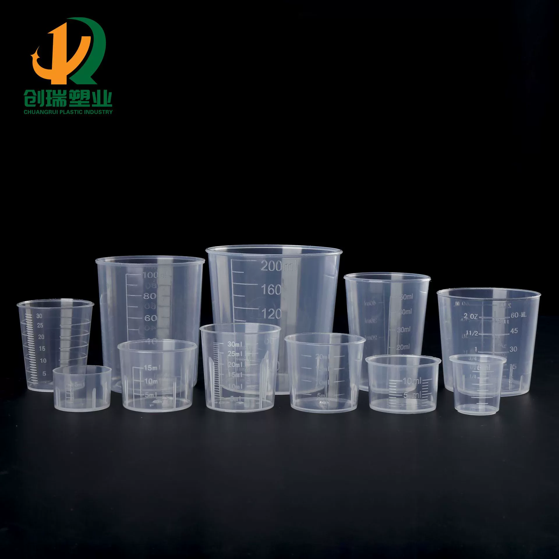 5/6/10/15/20/30/50/60/100ml пластиковый маленький мерный стакан 200 мл двухсторонний шкала шкалы шкалы мерный стакан
