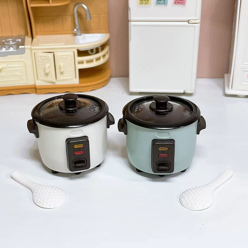 Домик для кукол — мини-модель семьи, мини-рисоварка и аксессуары для игры с едой