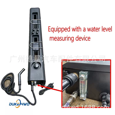 Outdoor Camping Universal Roof Water Tank for Bathing and Washing Vegetables 30L Large Capacity with Water Pump Outlet Adjustable Water Gun Installed (Roof box) - with-water-mark
