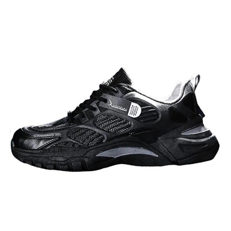 Zapatos Deportivos Transpirables para Hombre, Estilo Casual, Tejido de Punto, Suela Gruesa, Estilo Moderno y Versátil